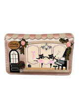 Load image into Gallery viewer, Vendula London Darling Dance Studio Medium Ziparound Wallet - No Tags