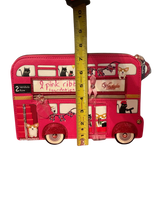 Load image into Gallery viewer, Vendula London Pink Ribbon Foundation London Cats and Corgis Pink Bus Pouch