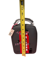 Load image into Gallery viewer, Vendula London London Cats London Bus Crossbody Bag - Grey