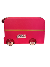 Load image into Gallery viewer, Vendula London Pink Ribbon Foundation London Cats and Corgis Pink Bus Pouch
