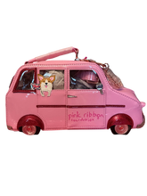 Load image into Gallery viewer, Vendula London Pink Ribbon Foundation London Cats and Corgis Pink Novelty Bag